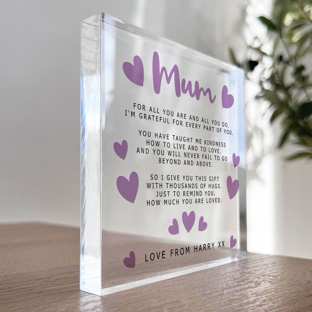 Personalised Gifts for Mum Birthday Gift from Daughter Son