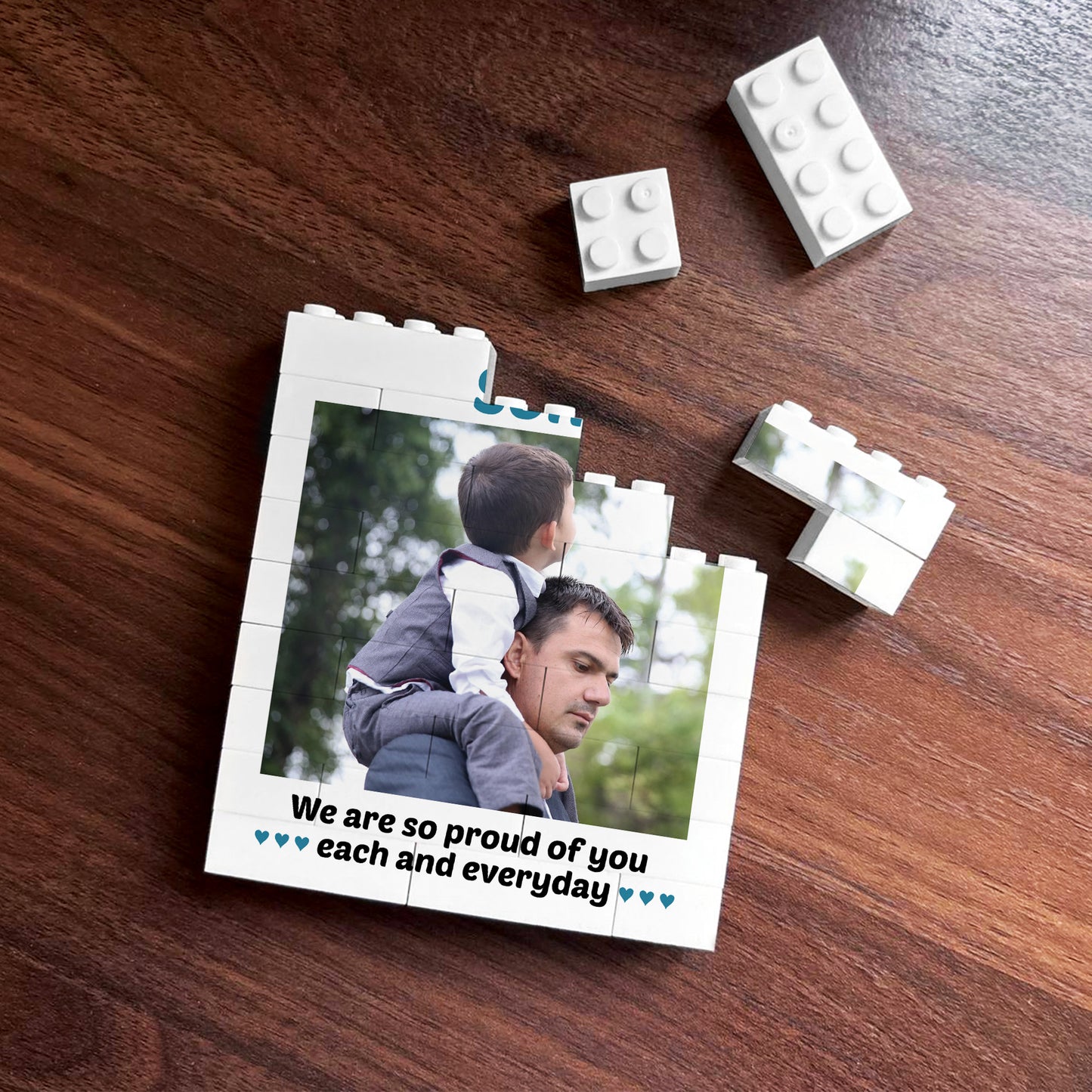 Personalised Gift For Son Birthday Building Blocks Puzzle Gift
