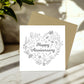 Happy Anniversary Card With Envelope 1st 10th 20th 30th 40th