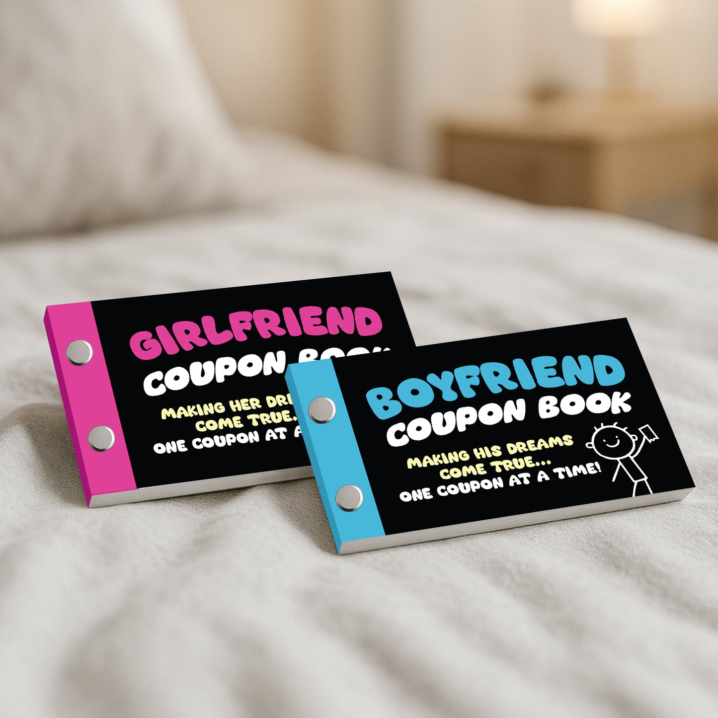 Couples Coupon Book Bundle of 2 For Boyfriend and Girlfriend