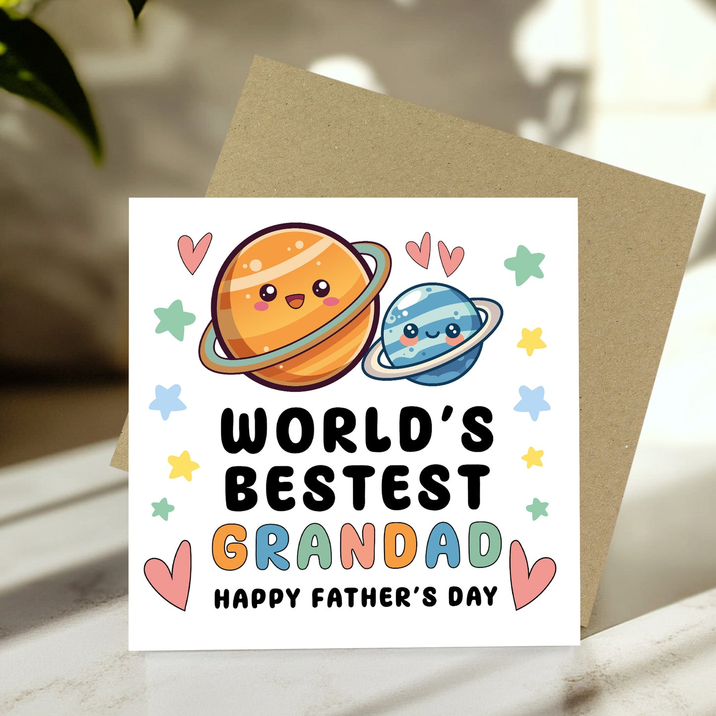 Fathers Day Card For Grandad Worlds Best Grandad Card