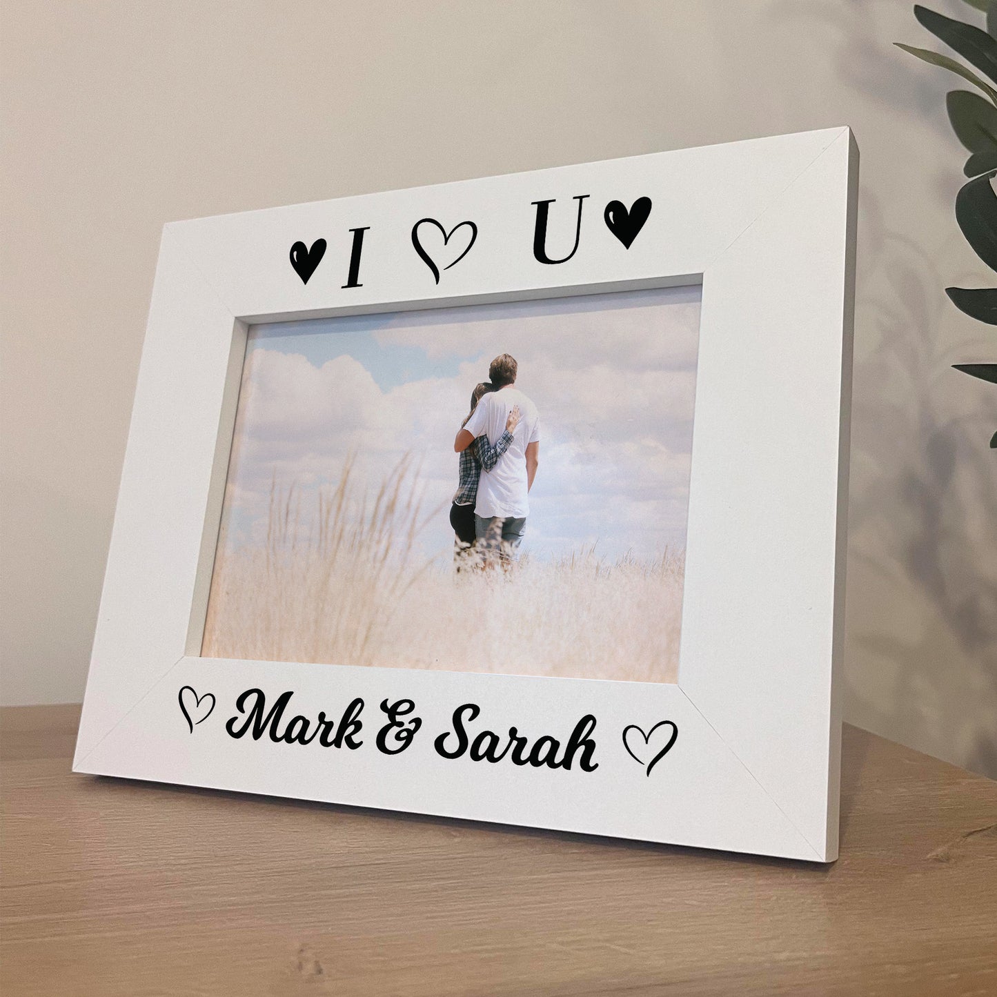 Personalised Photo Frame Gift For Valentines Anniversary