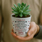 2nd Anniversary Present Gift Set Plant Pot and Card Second