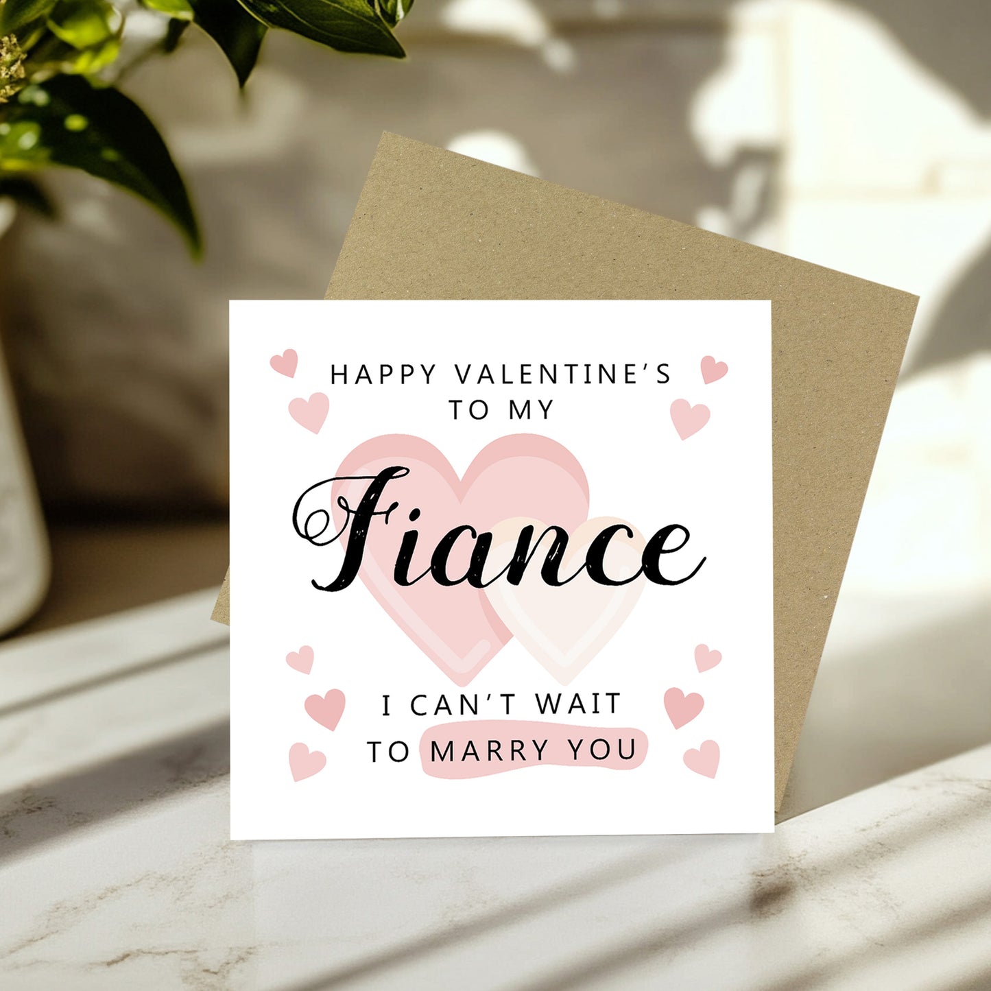 Valentines Card Fiance Almost Husband Valentines Card Fiancé