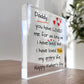 Gift For Daddy For Fathers Day Clear Block THANK YOU GIFTS