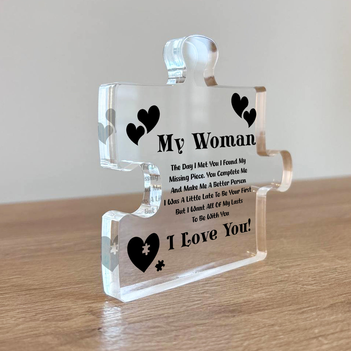 Gifts for Women I Love You Gifts for Her Acrylic Block Puzzle