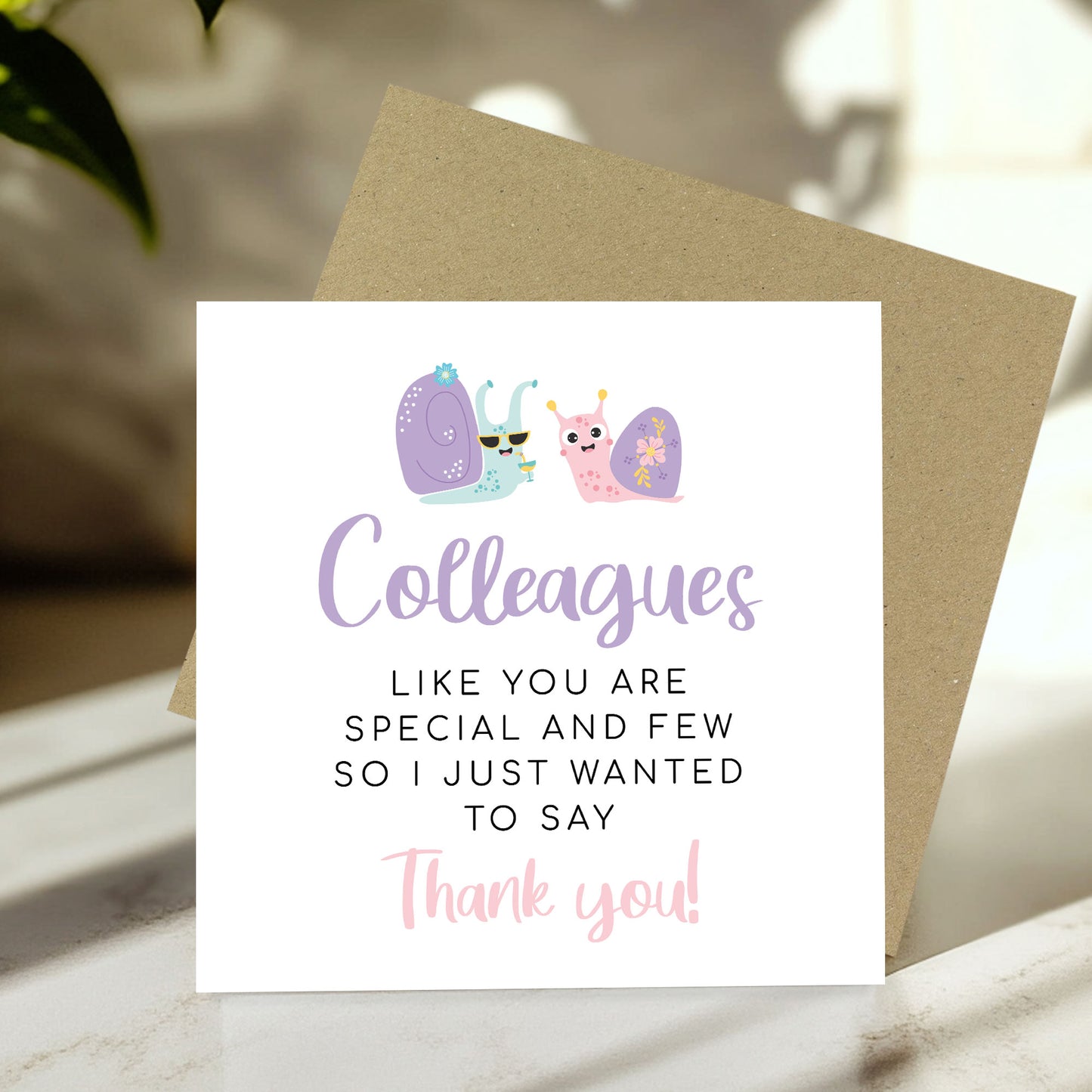 Colleagues Like You Are Special And Few Card Thank You Card