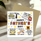 Fathers Day Card Novelty Tools Funny Cards For Dad Happy Fathers