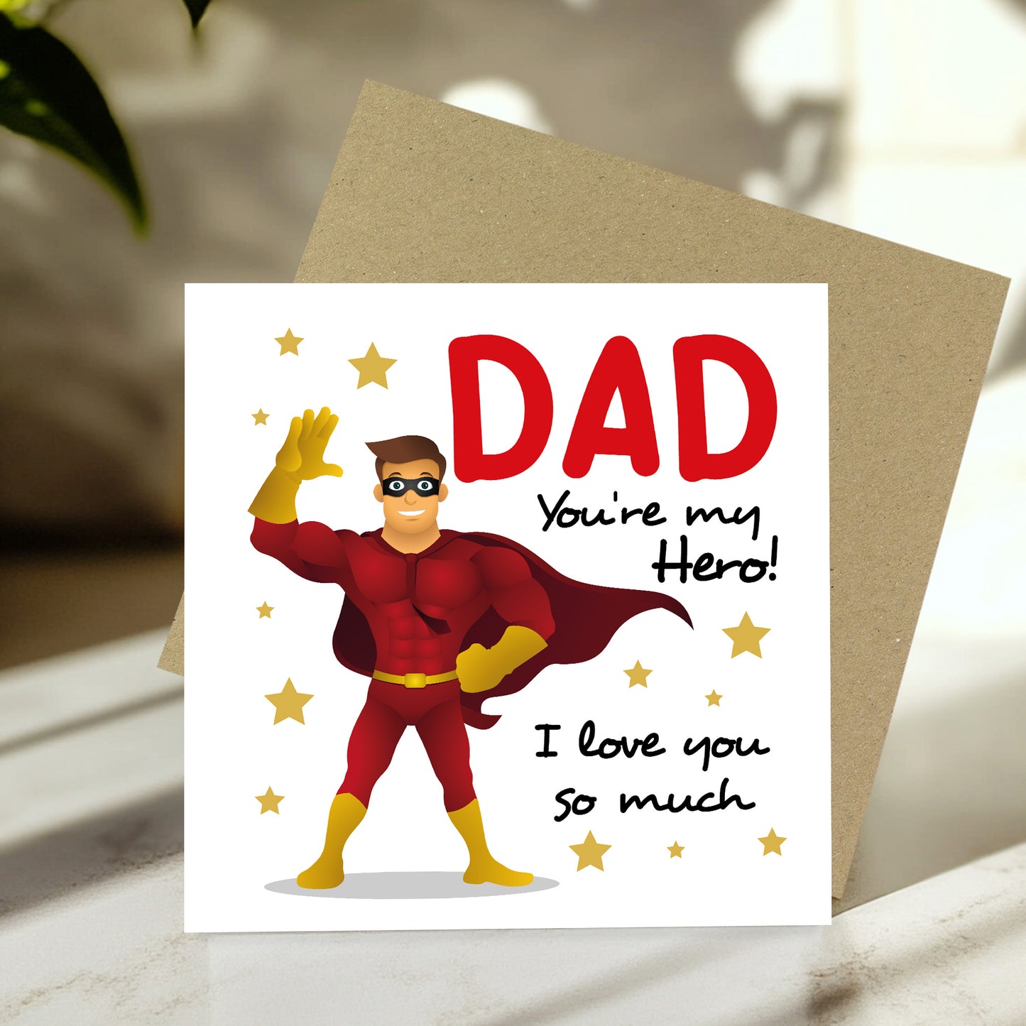 Dad Superhero Card For Father's Day Birthday Novelty Card