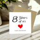 8th Anniversary Card For Husband Wife Boyfriend Girlfriend