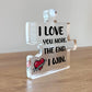 Love Acrylic Plaque Boyfriend Gifts for Him Husband Gifts