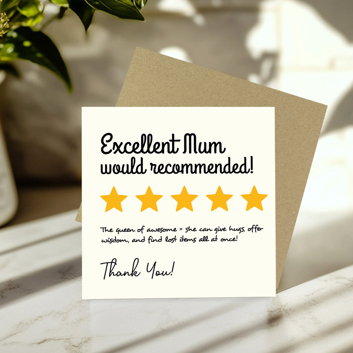 Funny Mum Birthday Card Birthday Card Mum Would Recommend