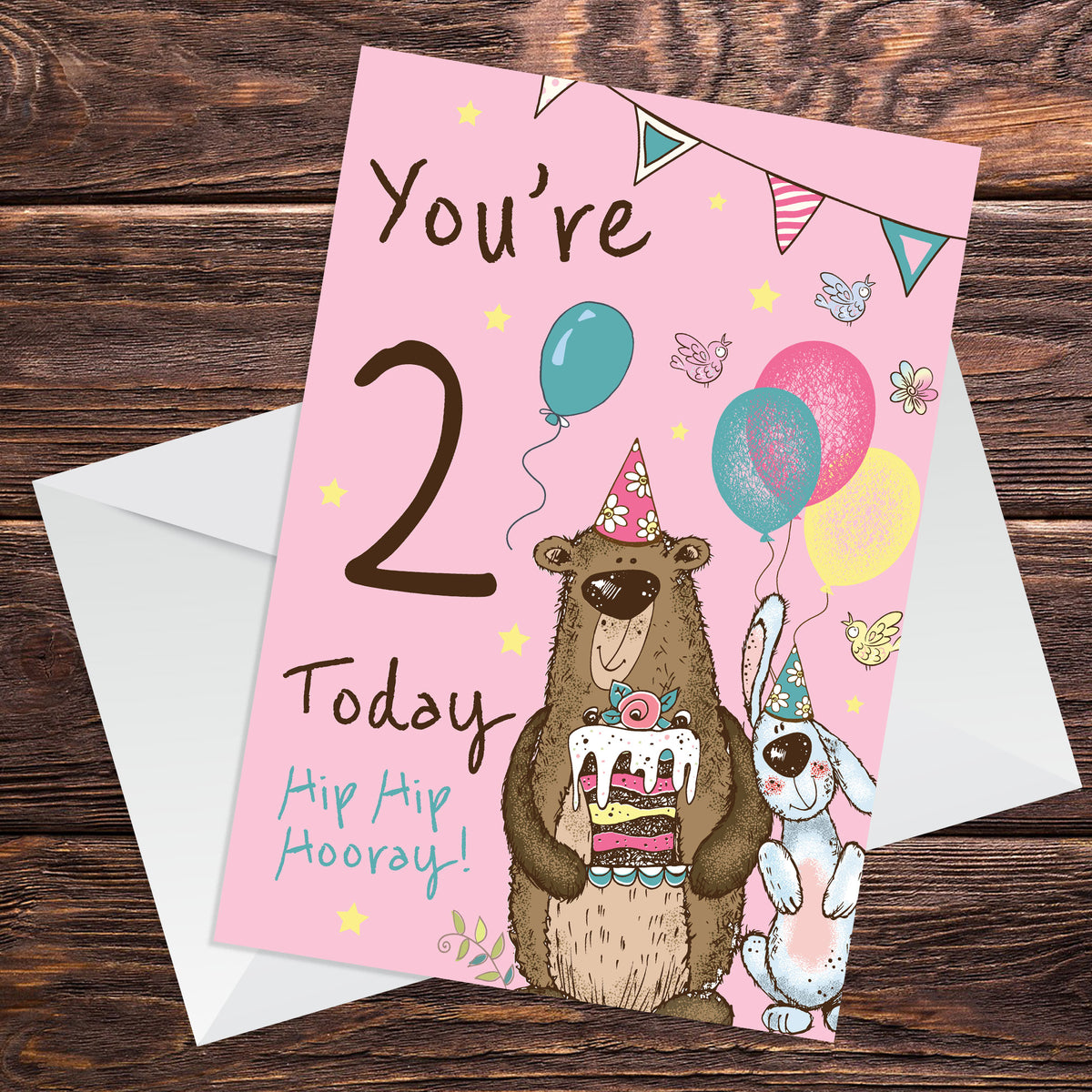 Youre 2 Today Birthday Card Second Birthday Card For Daughter