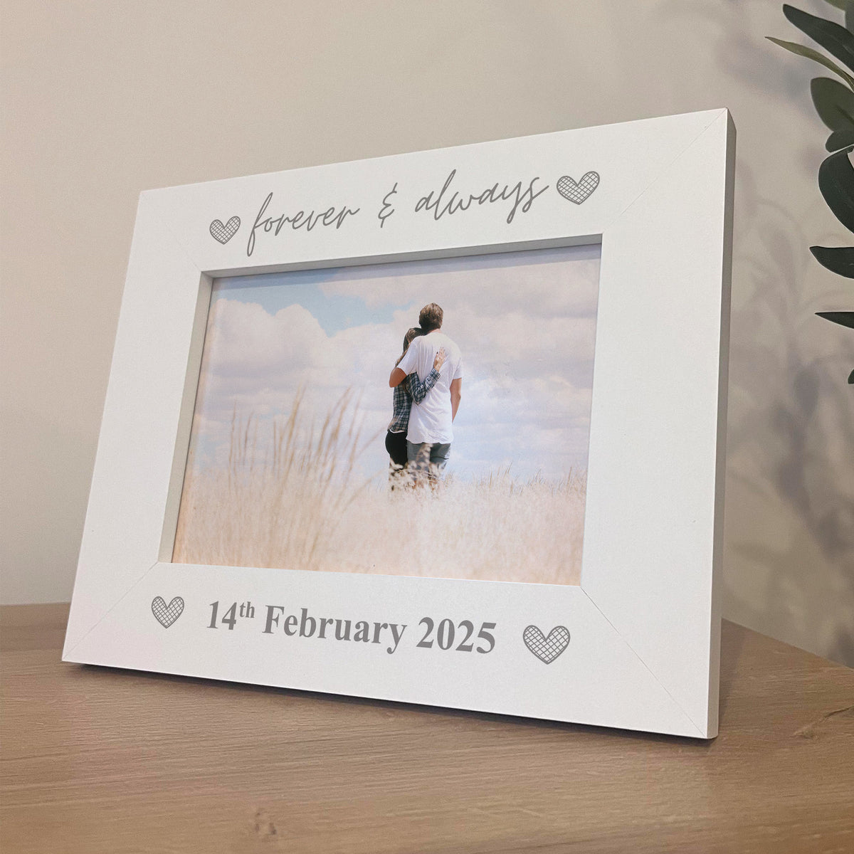 Personalised Photo Frame Gift For Anniversary Birthday Wedding