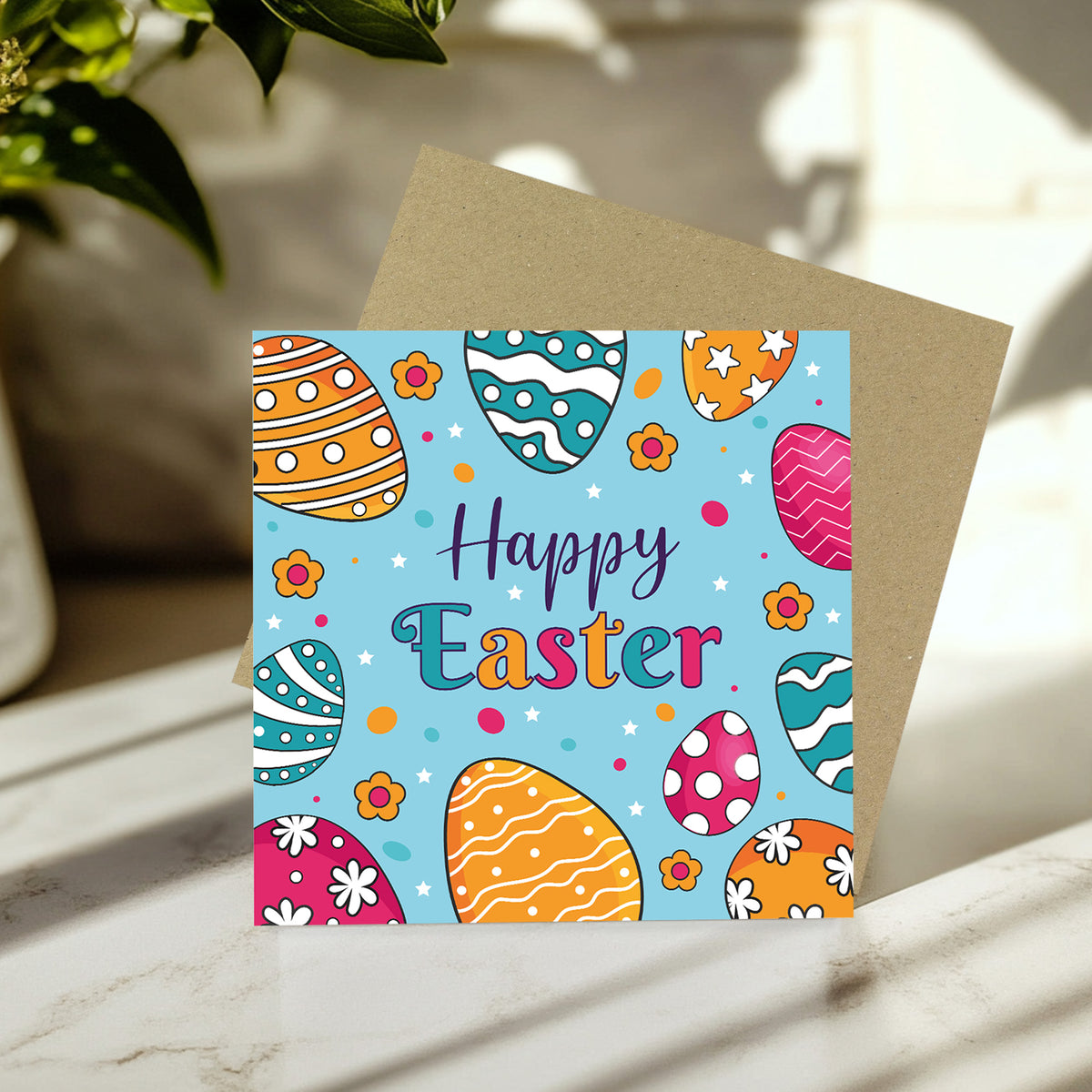 Fun Happy Easter Card Easter Card For Easter With Envelope