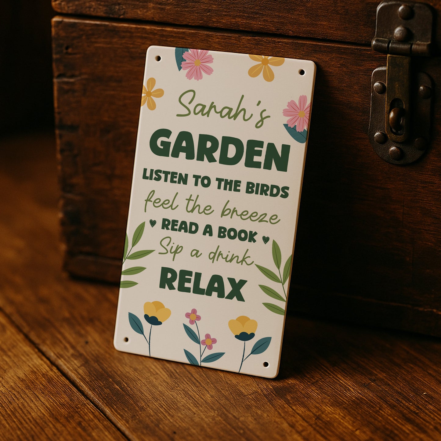 Personalised Garden Rules Sign For Outside Welcome Sign