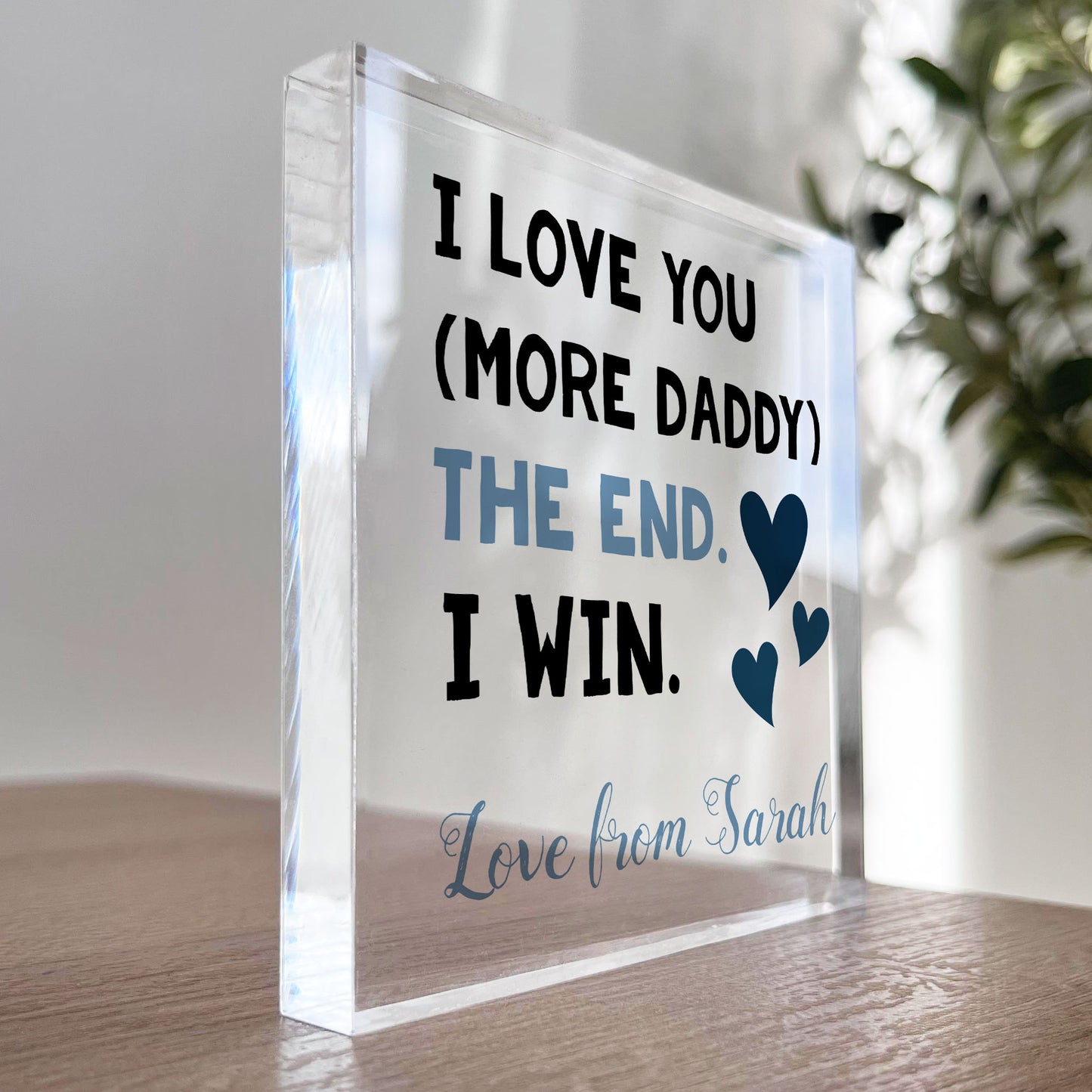 Fathers Day Gifts I LOVE YOU MORE DADDY Daddy Gifts