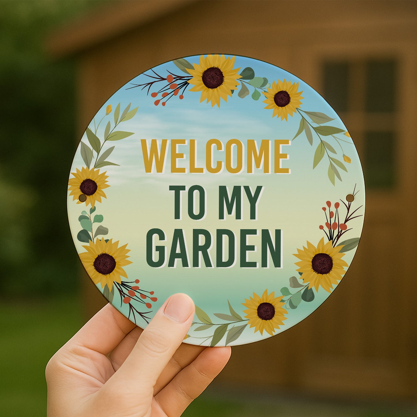 Novelty Garden Sign For Outside WELCOME TO MY GARDEN Plaque