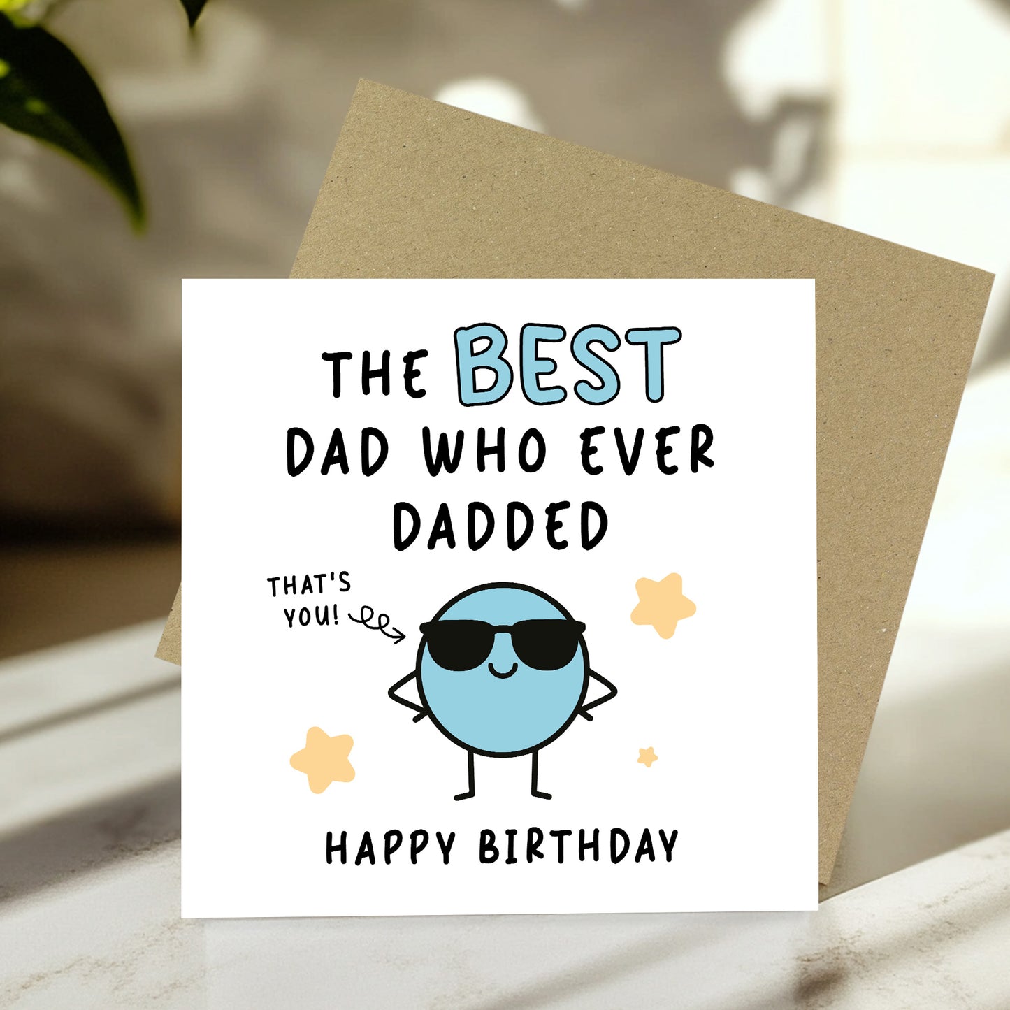 Birthday Card Best Dad Novelty Card Happy Birthday Dad