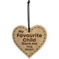 Favourite Child Gift Novelty Keepsake For Mum Or Dad