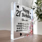 21st Birthday Acrylic Plaque 21st Birthday Gifts for Girls