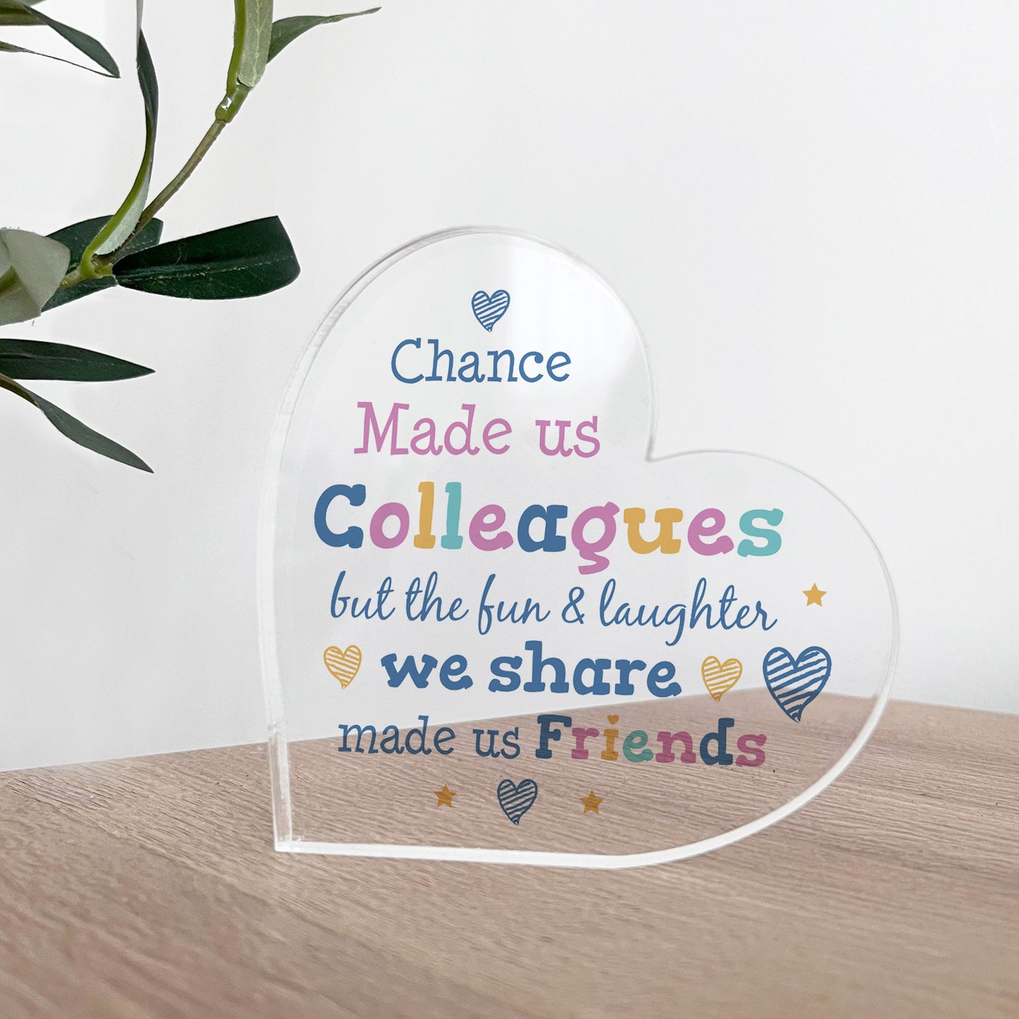 Funny Gift For Colleague For Biirthday Christmas Acrylic Plaque