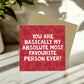 Valentines Card For Him Her MOST FAVOURITE PERSON EVER