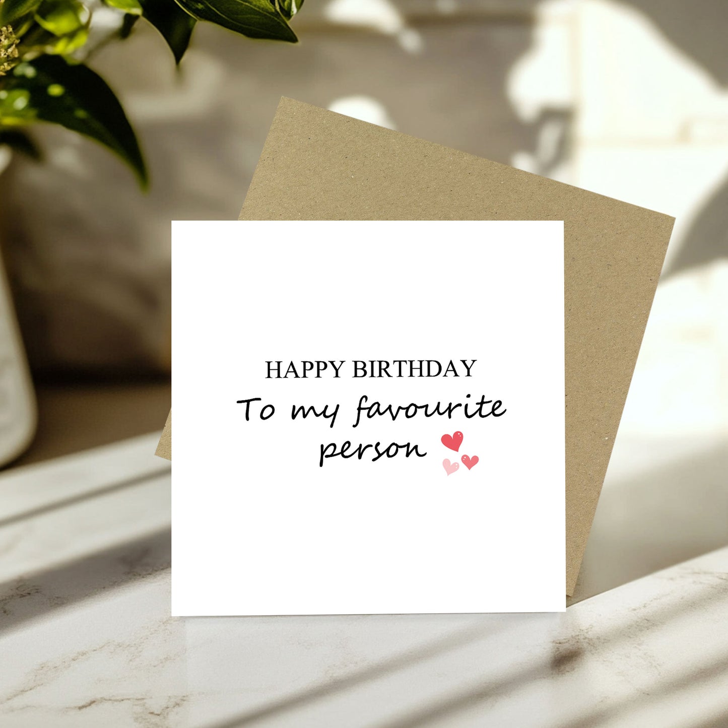 Happy Birthday Card For Favourite Person Boyfriend Card Cute
