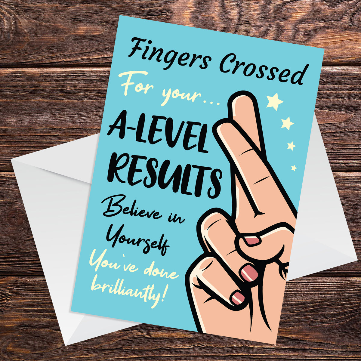 Good Luck Card For A LEVEL Results Day Good Luck Card