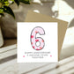 6th Wedding Anniversary Card With Envelope 6th Anniversary Cards