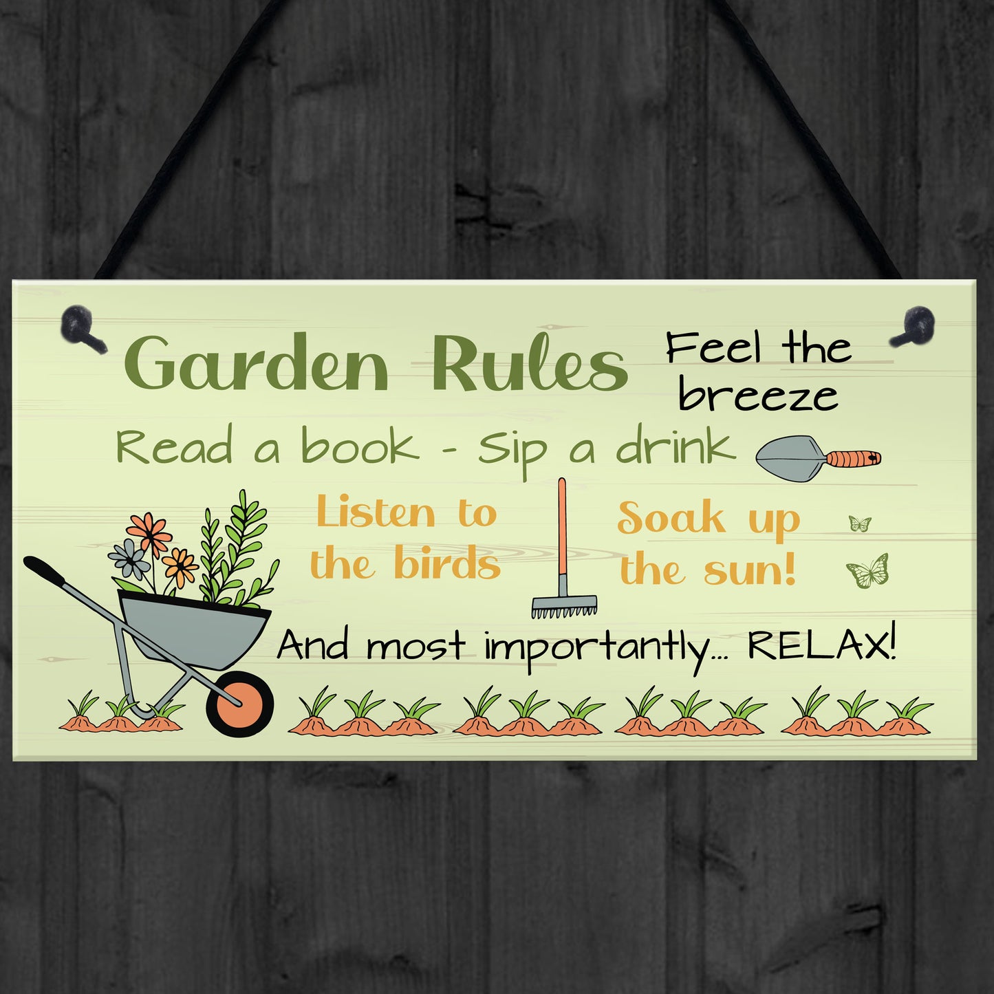 Garden Signs and Plaques for Outside Outdoor Garden Sign Welcome