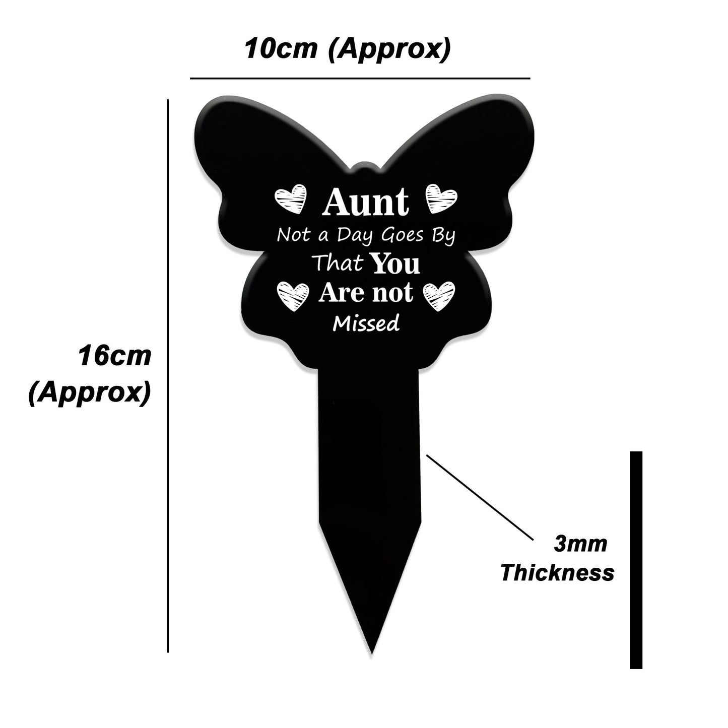 Aunt Memorial Plaques For Graves Acrylic Grave Marker