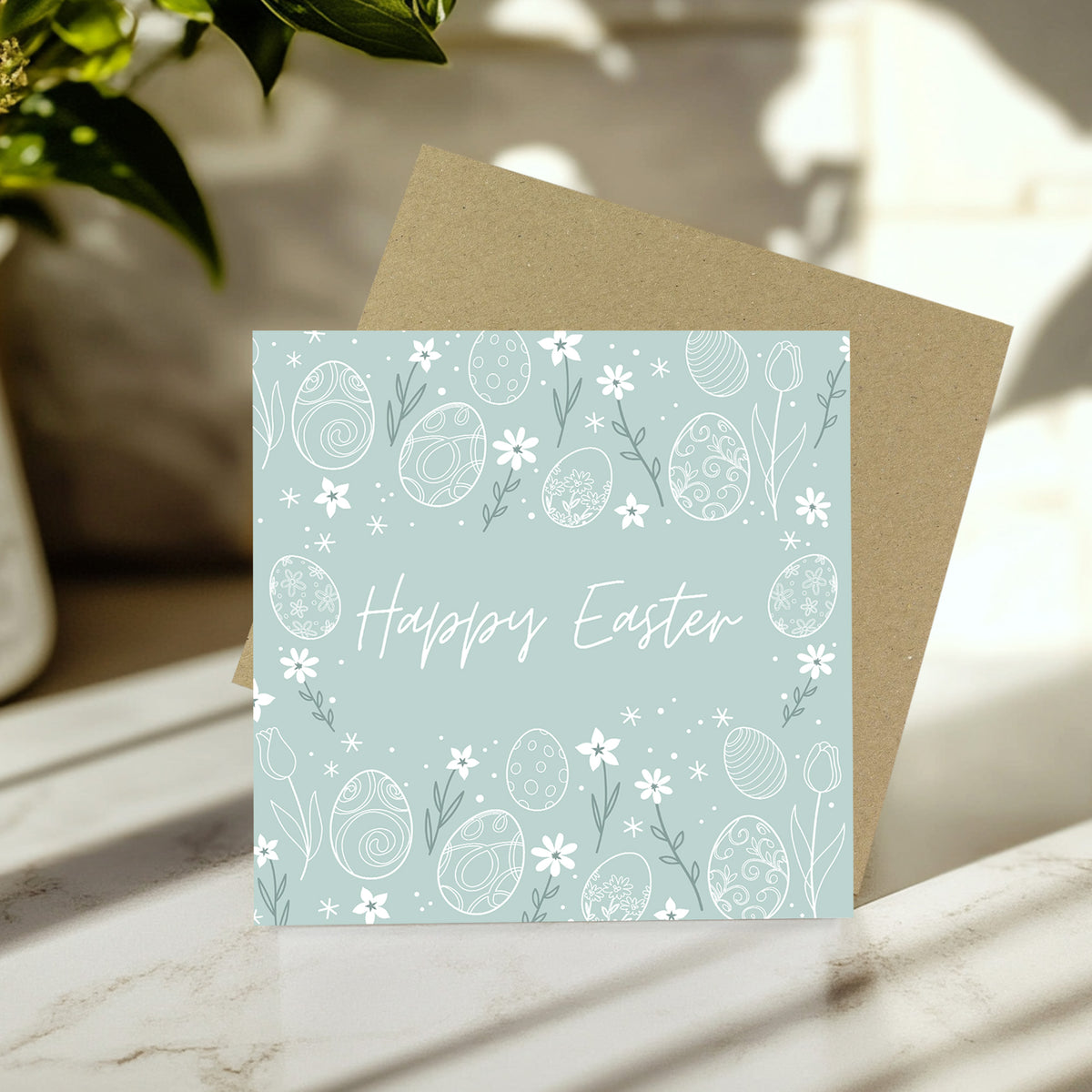 Easter Card, Bunny Easter Card, Card For Easter, Easter Wishes
