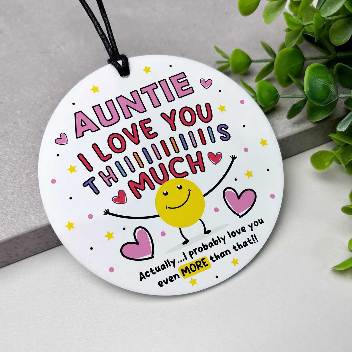Gift For Best Auntie I Love You This Much Auntie Birthday Gift