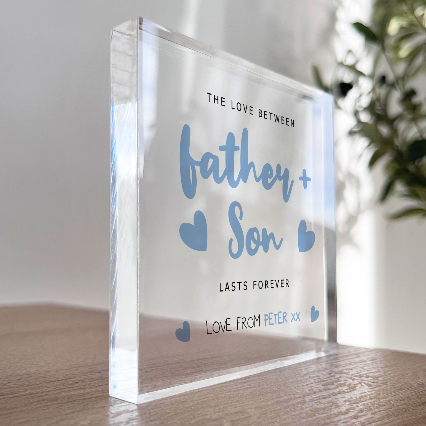 Gift For Fathers Day Dad And Son Gift Dad And Son Plaque