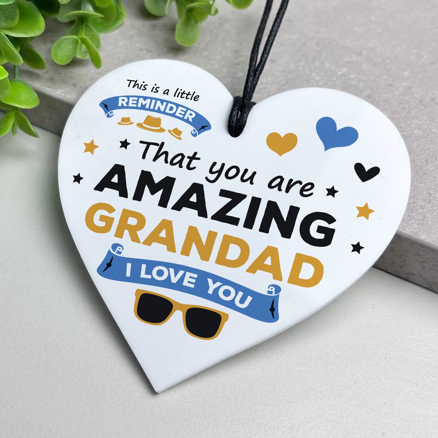 Gift For Grandad For Fathers Day Birthday Amazing Grandad Plaque