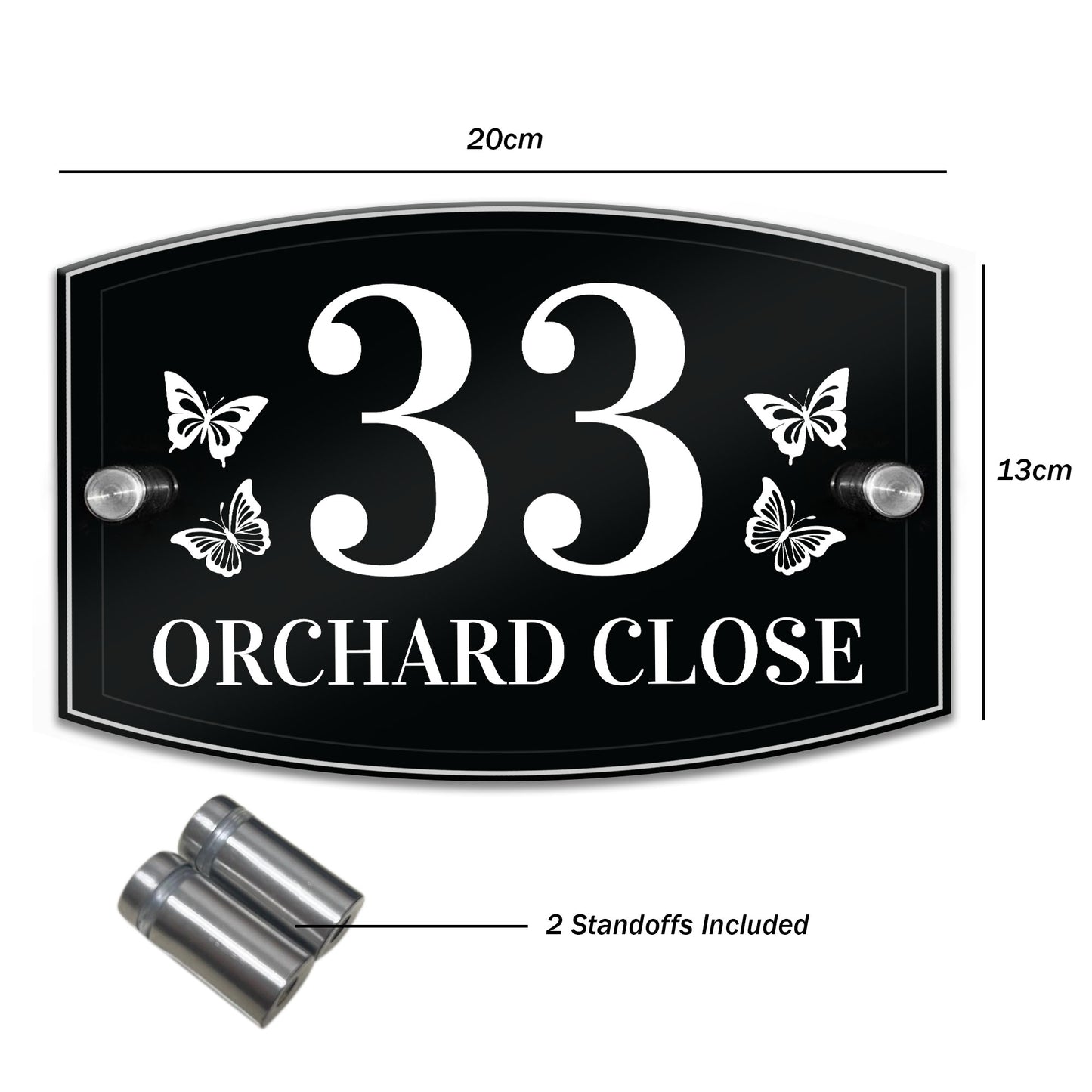 Personalised House Signs Plaques Door Numbers 1 - 9999 Custom