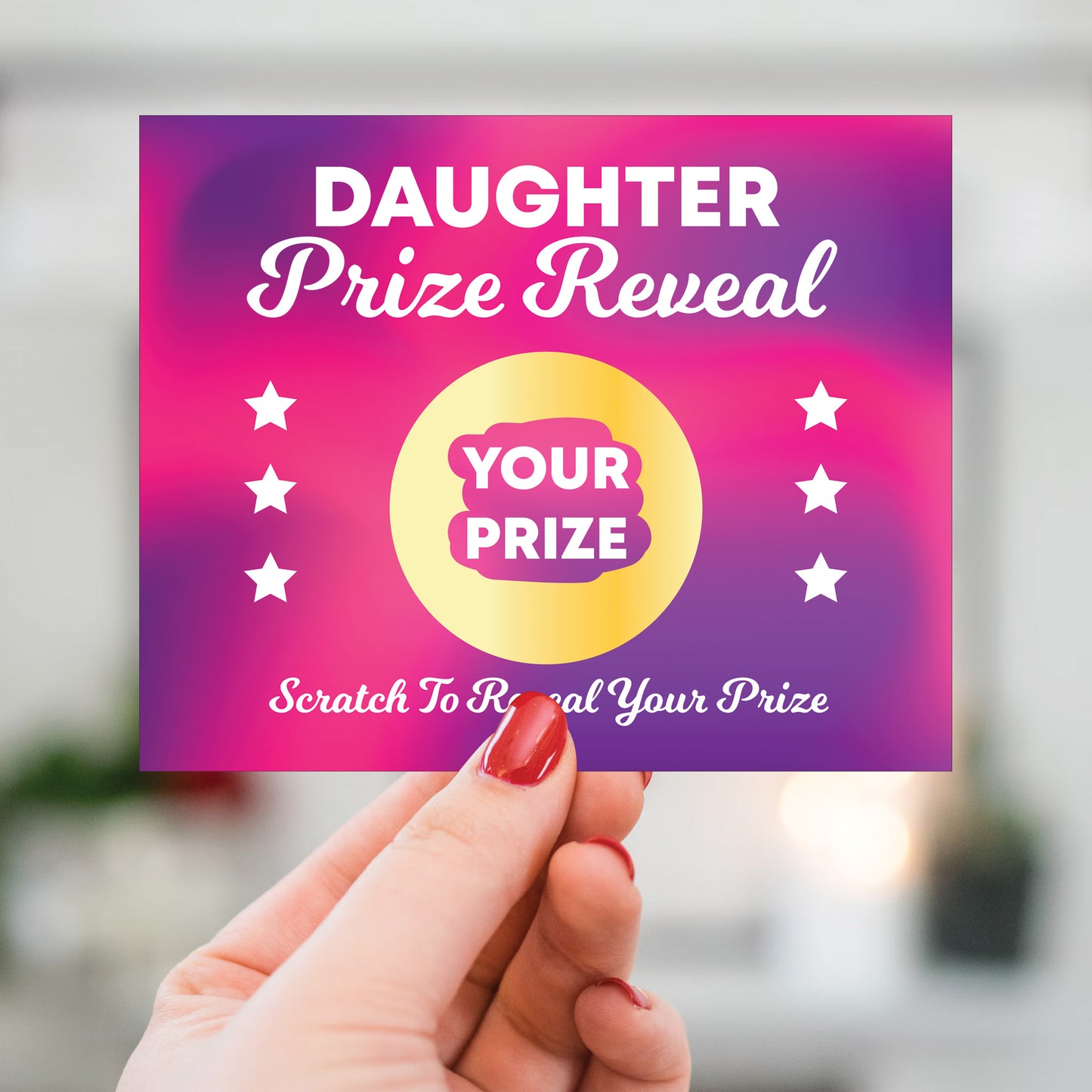 Daughter Scratch Card Gift Reveal Birthday Daughter Card