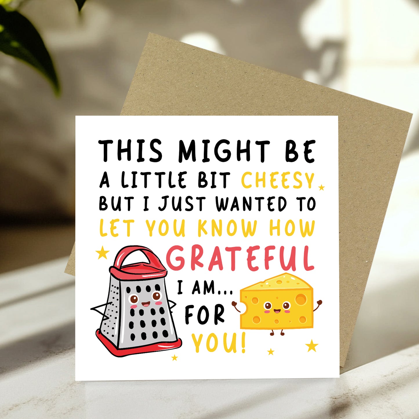 Grateful For You Card Thank You Card For Teacher Volunteer