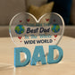 Gifts For Dad Birthday Gifts Plaque BEST DAD IN THE WORLD