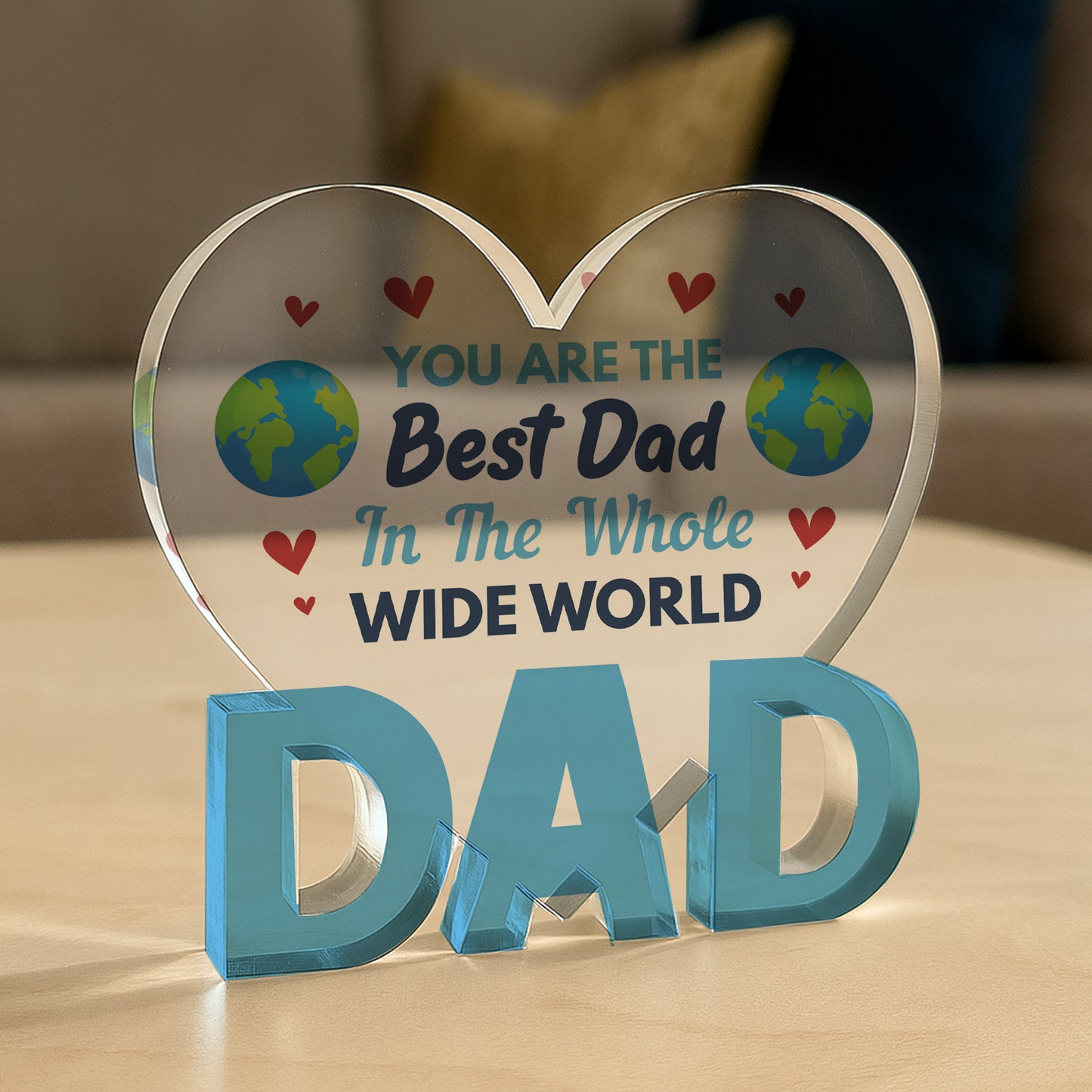 Gifts For Dad Birthday Gifts Plaque BEST DAD IN THE WORLD