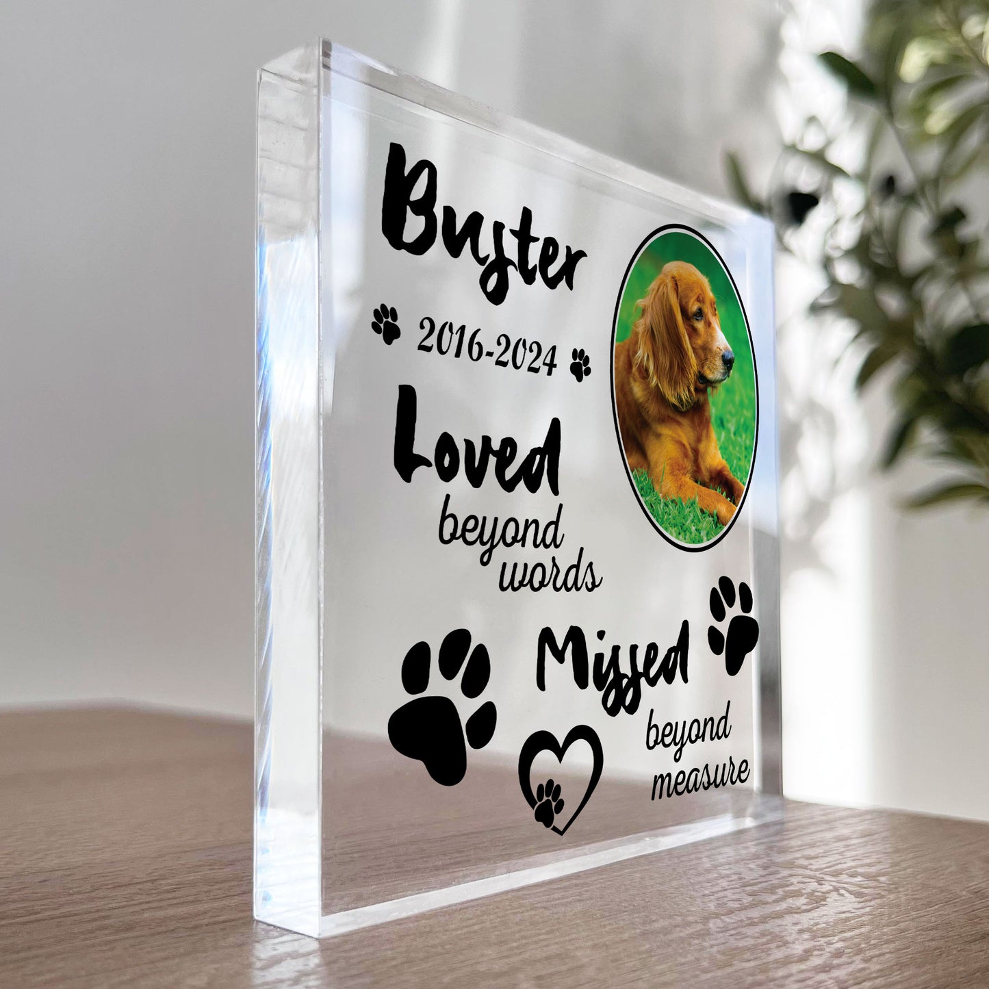 Dog Memorial Gifts Custom Pet Memorial Plaques Personalised Gift