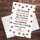 VALENTINES Day Card Husband Boyfriend Girlfriend Wife FIANCÉ