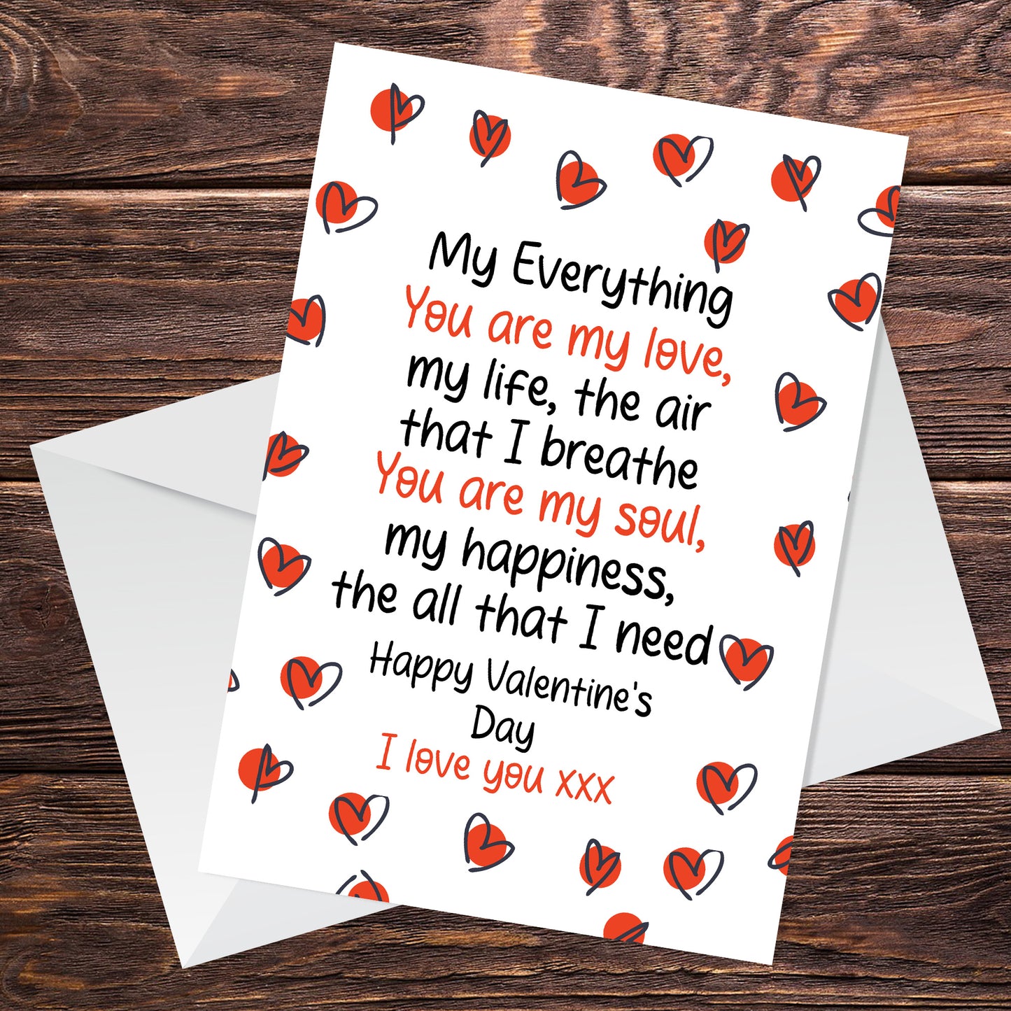 VALENTINES Day Card Husband Boyfriend Girlfriend Wife FIANCÉ