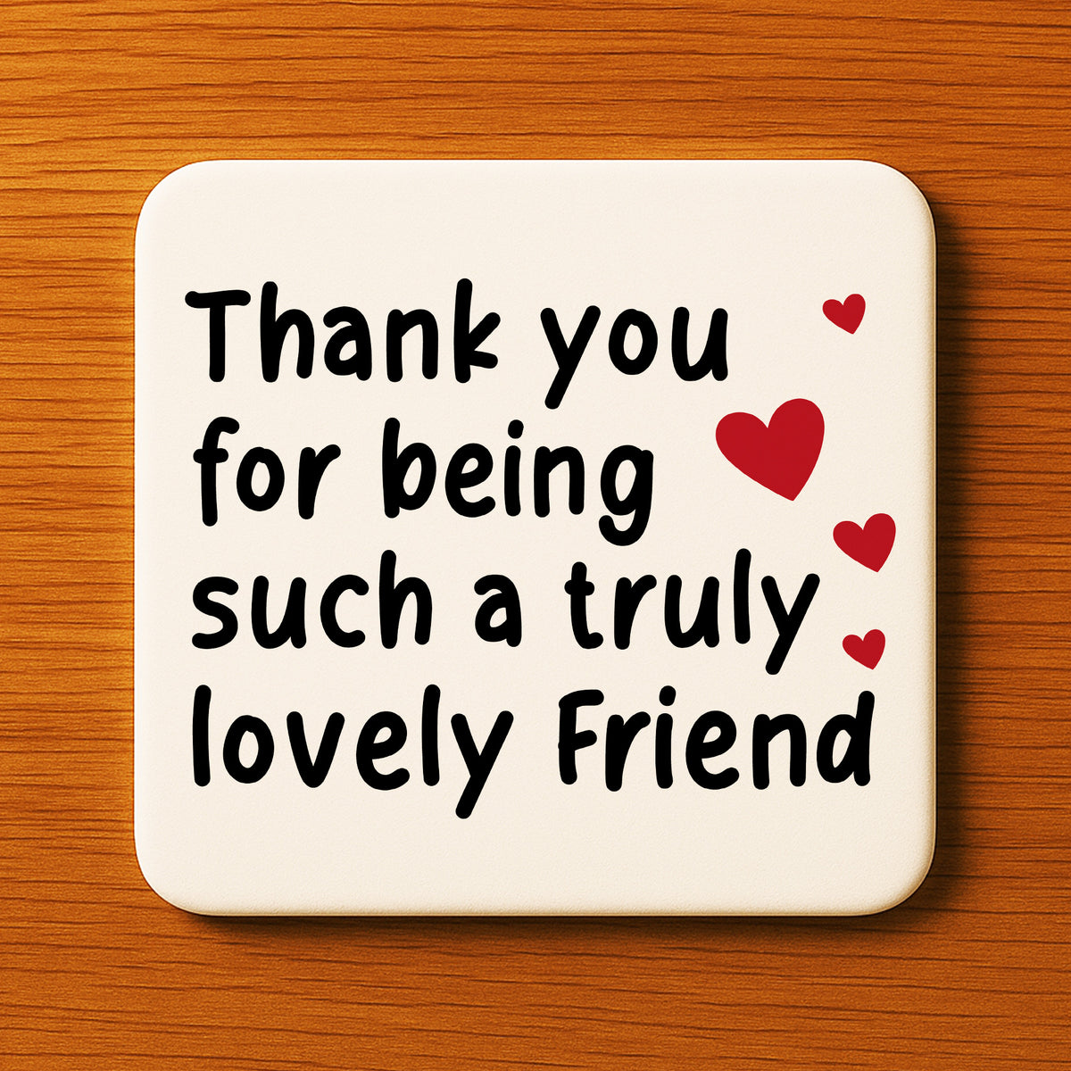 Thank You Gift Coaster For Best Friend Friendship Gift