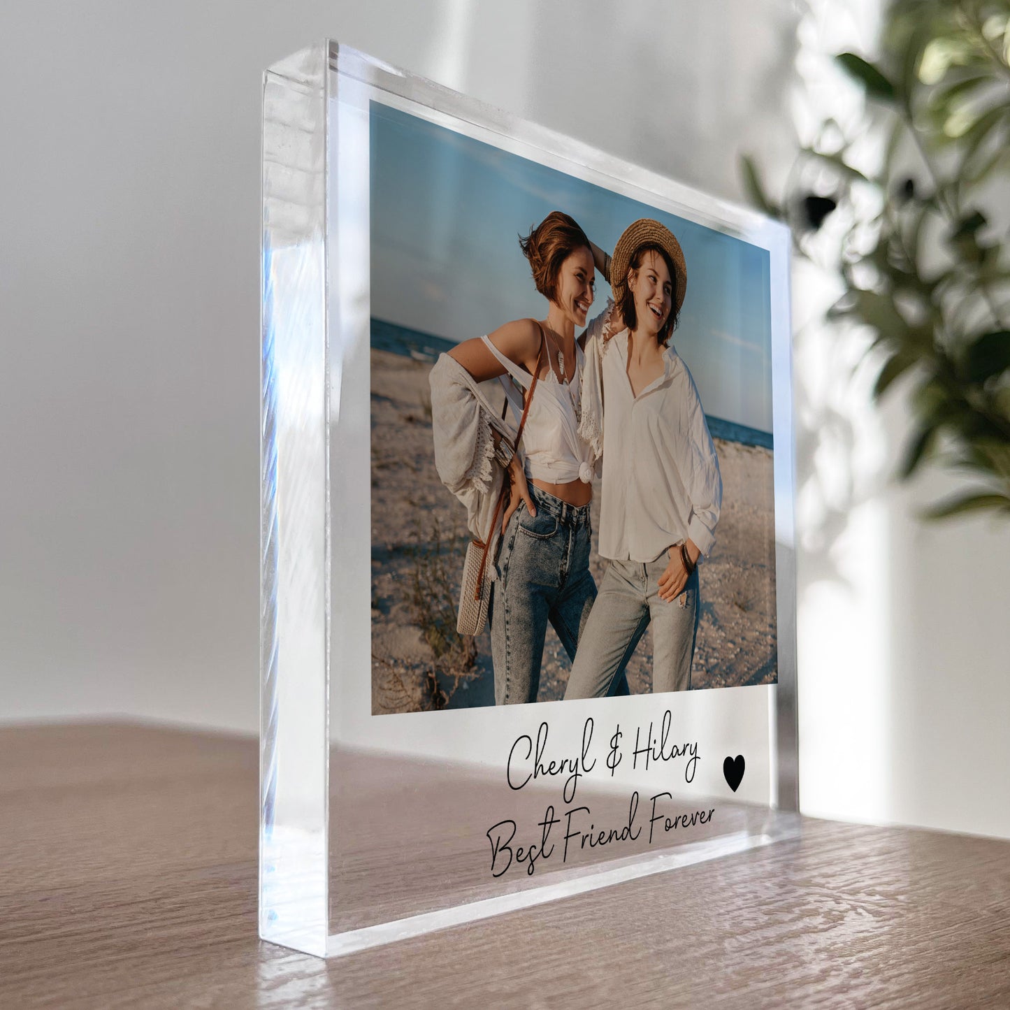 Gift For Best Friend Personalised Photo Plaque Gift For Her