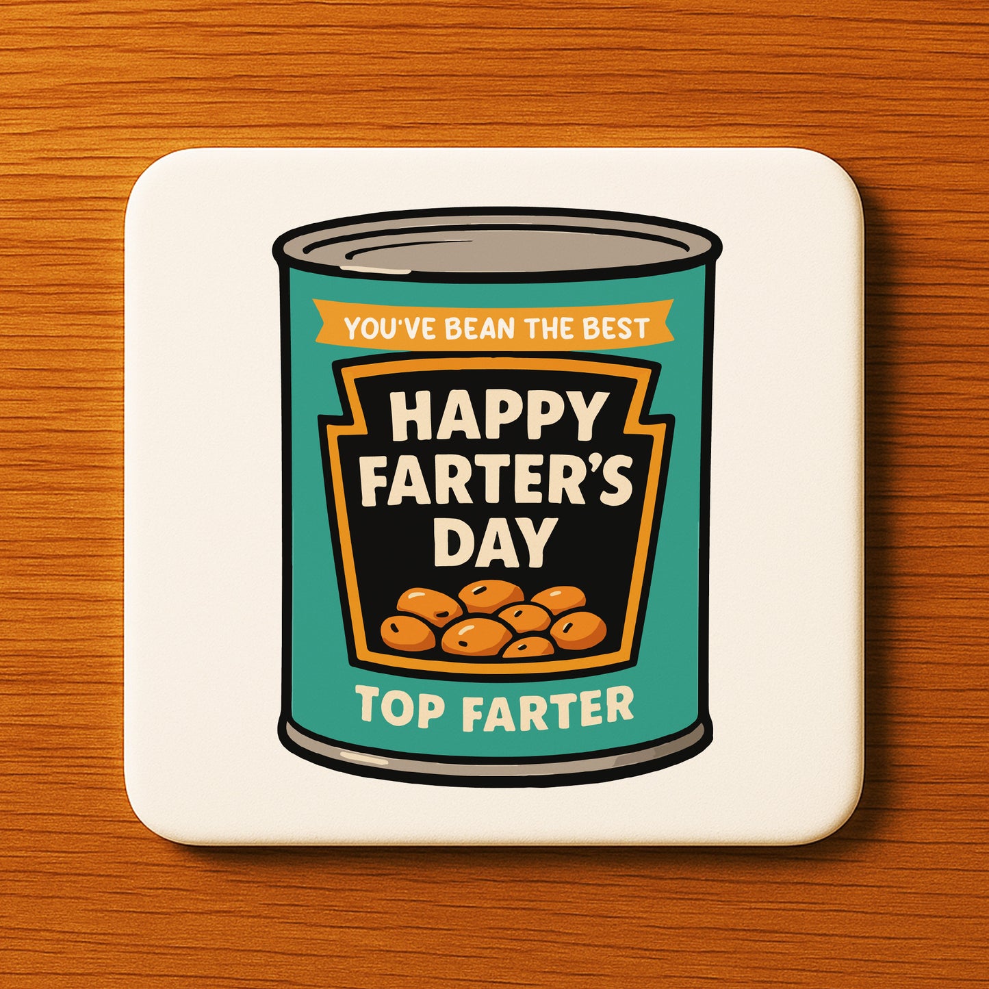 Funny Gift For Fathers Day TOP FARTER Coaster Funny Gift For Dad