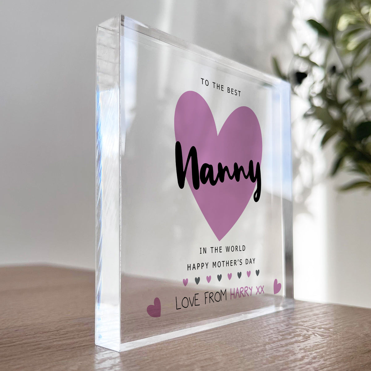 Mothers Day Gift From Granddaughter Grandson Best Nanny Gift