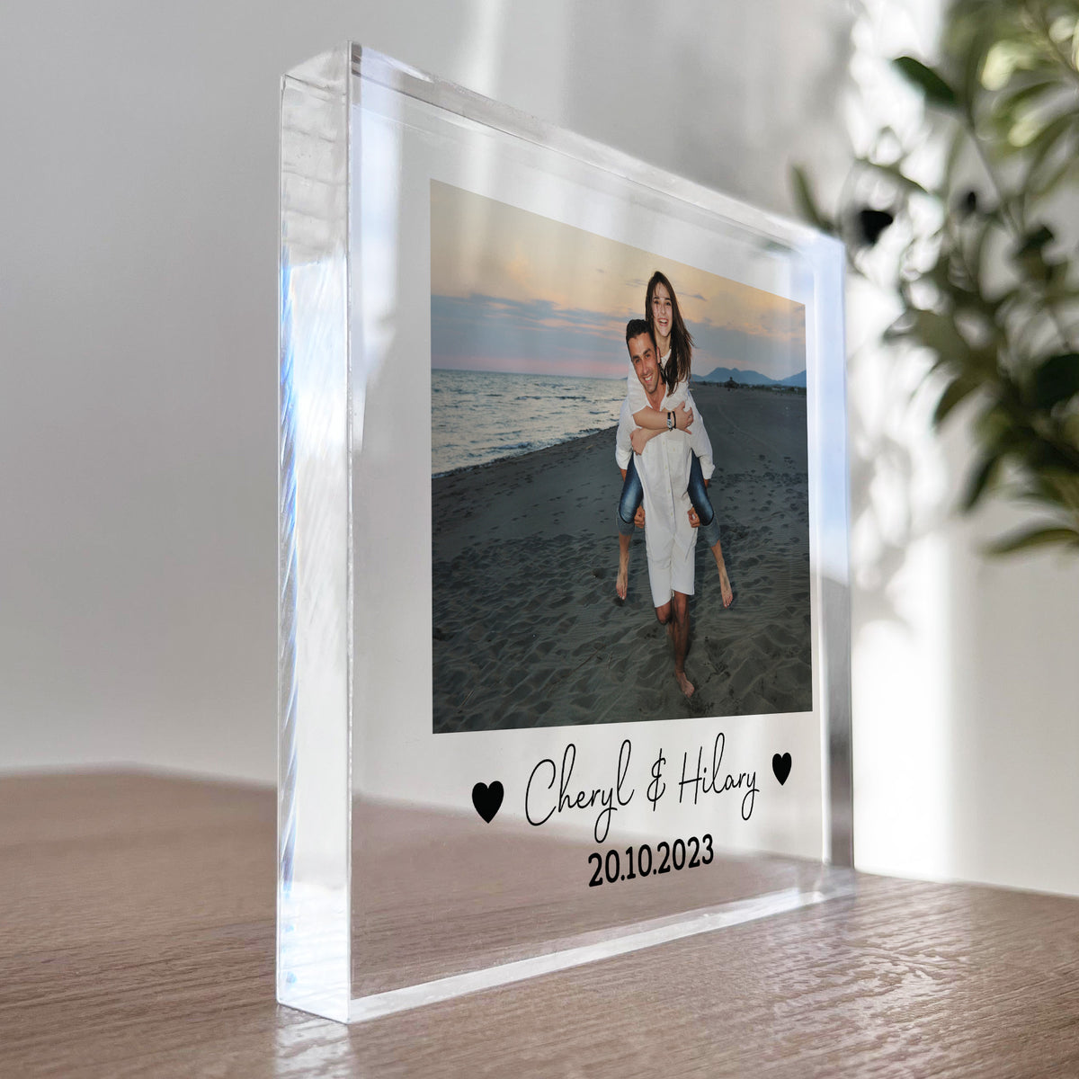 Personalised Anniversary Photo Plaque Him Her Boyfriend