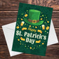Happy St Patricks Day Greetings Card For Friends Family Mum Dad